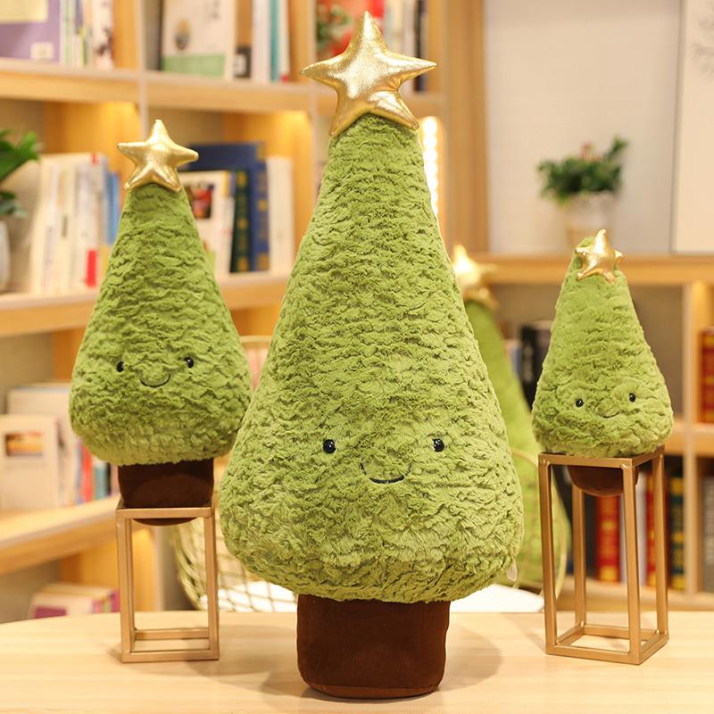 Tree Plush Christmas Toy Soft Pillow Stuffed Sleeping Doll Home Decor Xmas Gift