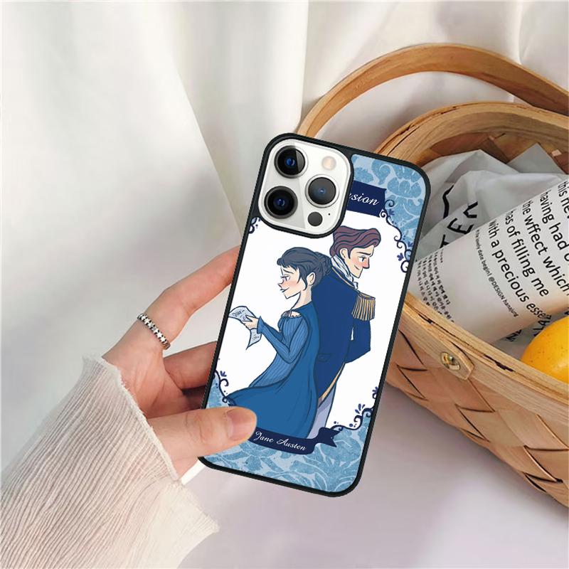 Cover Book Jane Austen Phone Case For iPhone 17 Air 16 15 14 11 12 13 Pro  MAX Plus coque Cover Shell
