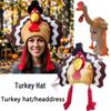Thanksgiving Cartoon Turkey Plush Hat Decoration