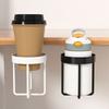 Metal Desktop Mug Rack 2 In 1 Cup Hanging Storage Holder Space Saving Clip-on Cup Holder  Desk