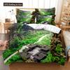 Building Famous Landscape Bedding Set For Bedroom Soft Bedspreads For Bed Home Comfortable Polyester Duvet Cover With Pillowcase