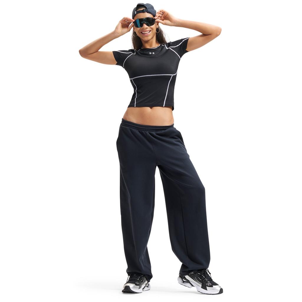 Under Armour Short Sleeve Crew Neck Logo T-Shirt Women Tops 6015368-008