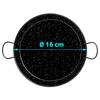 Induction Paella Pan 16 Cm, Enameled Steel, Mini Paella, Snack, Tasting Briebe Levante Black