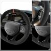 Car Steering Wheel Cover Suede Leather For Mercedes Benz Class GLC GLK ML SLK Vito W203 W222 W221 Steering Wheel Braiding Cover