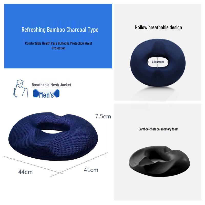 Comfortable Anti-Slip Seat Cushion for Office & Wheelchair - Relieves Pressure & Supports Posture