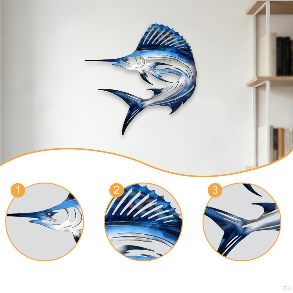 Wall Decoration Featuring Fish, with A Nautical Theme. Animal Ornament for The Living Room.