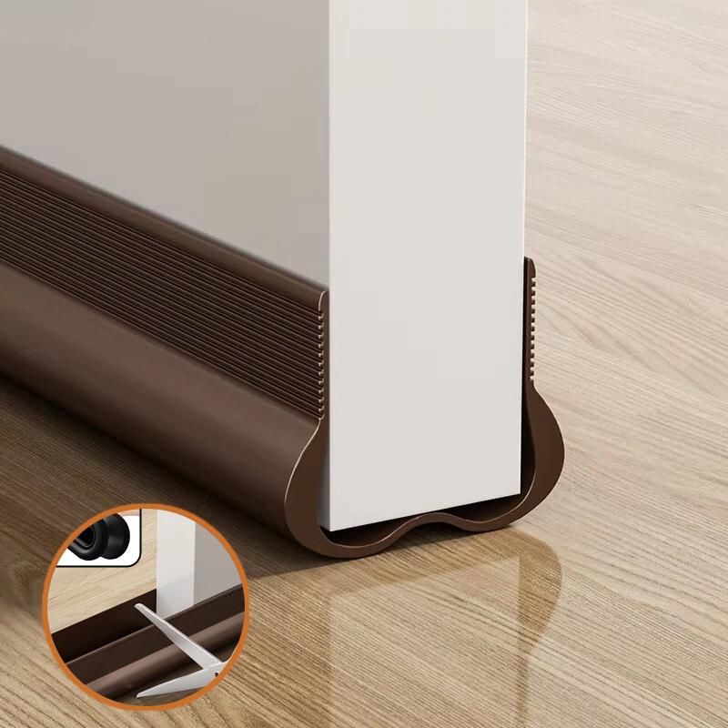 Cuttable Flexible Door Bottom Sealing Strip Anti-Cold Wind and Dust Proof Weather Strip Door Window Gaps Bedroom Draft Stopper