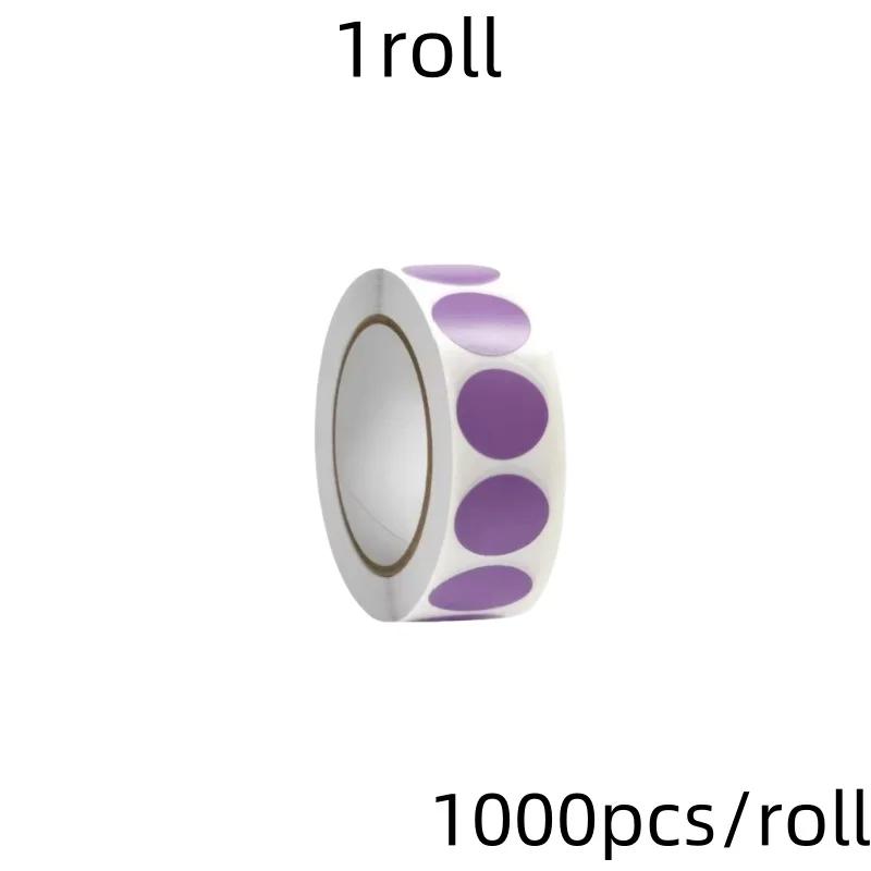 1000 PCS Color Dot Label Sticker  Classification Mark Coated Paper Sticker Rolls  Kawaii Stationery  Aesthetic
