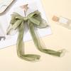 Women Bow Hair Clip Pearl Black Hairpin Girls Korean Temperament Ponytail Hair Clips Barrettes Fashion Hair Accessories Headwear