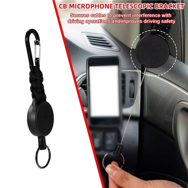 SHGO-Portable Telescopic Rope Key Hanging Ring, 1 Set Anti-Loss, Design For Office And For Outdoor Use