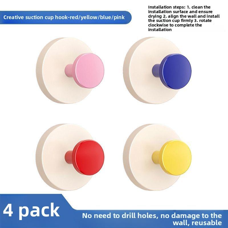 Strong Load-bearing Adhesive No-punch Dopamine Suction Cup Hooks