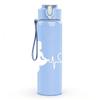 1PC Heartbeat Line White Graphic 750ml Color Plastic Sports Water Bottle Leakproof Flip Straw Lid Suitable for Sports Office Home Use