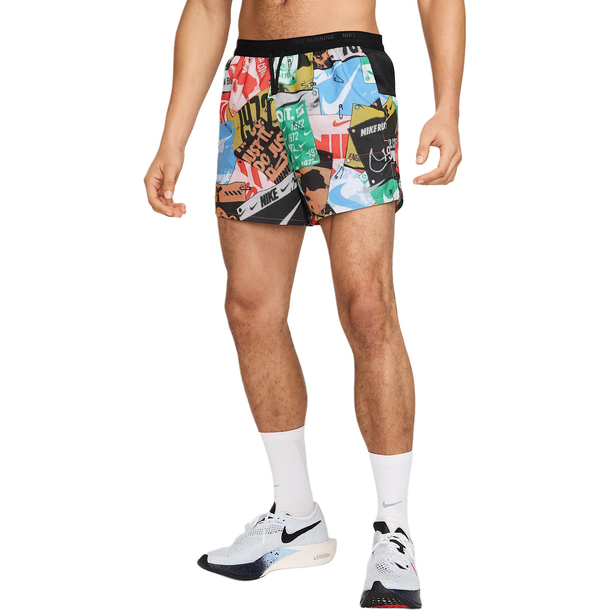 

Nike Swoosh Lace-Up Comfortable Versatile Printed Casual Shorts Men Shorts Orange Black HJ4162-803 L