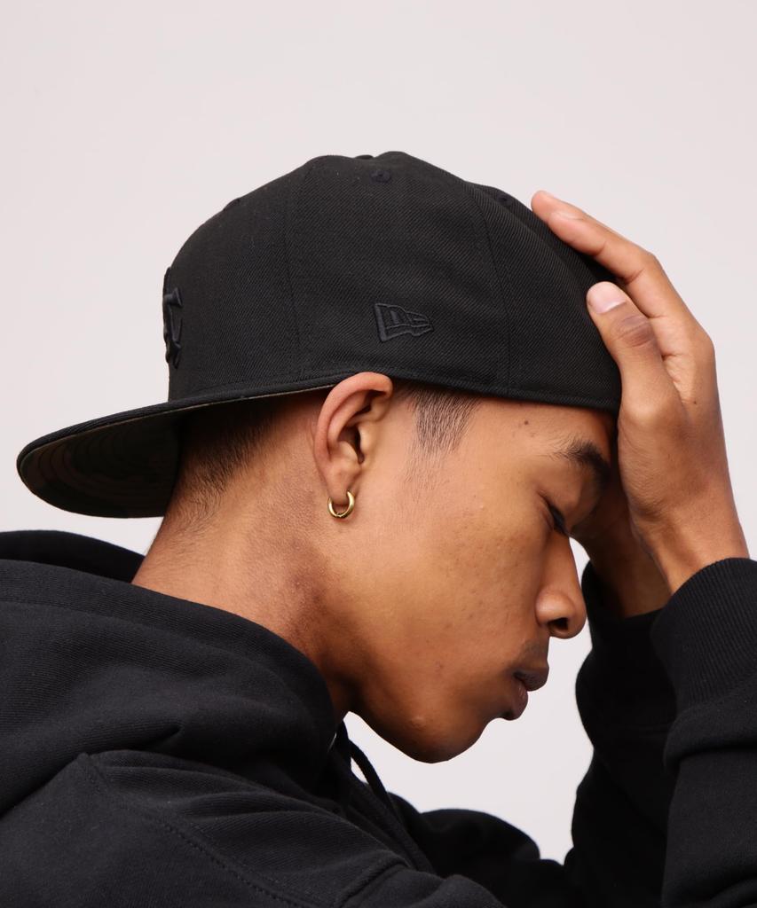 AVIREX x NEW ERA 9FIFTY SNAP BACK CAP TYPE F AC, Men's, 011, Black, 783-4174003