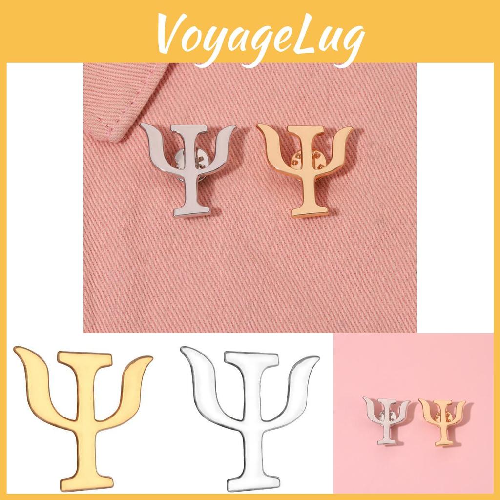 Unique Geometric Alloy Badge Brooch Stylish Retro Psychology Pin For Men And Women Fashion Accessory