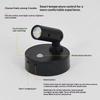 Magnetic Base USB Rechargeable LED Cordless Wall Light with Touch Switch Black White Magnet Dimmable Bedside Lamp for Reading