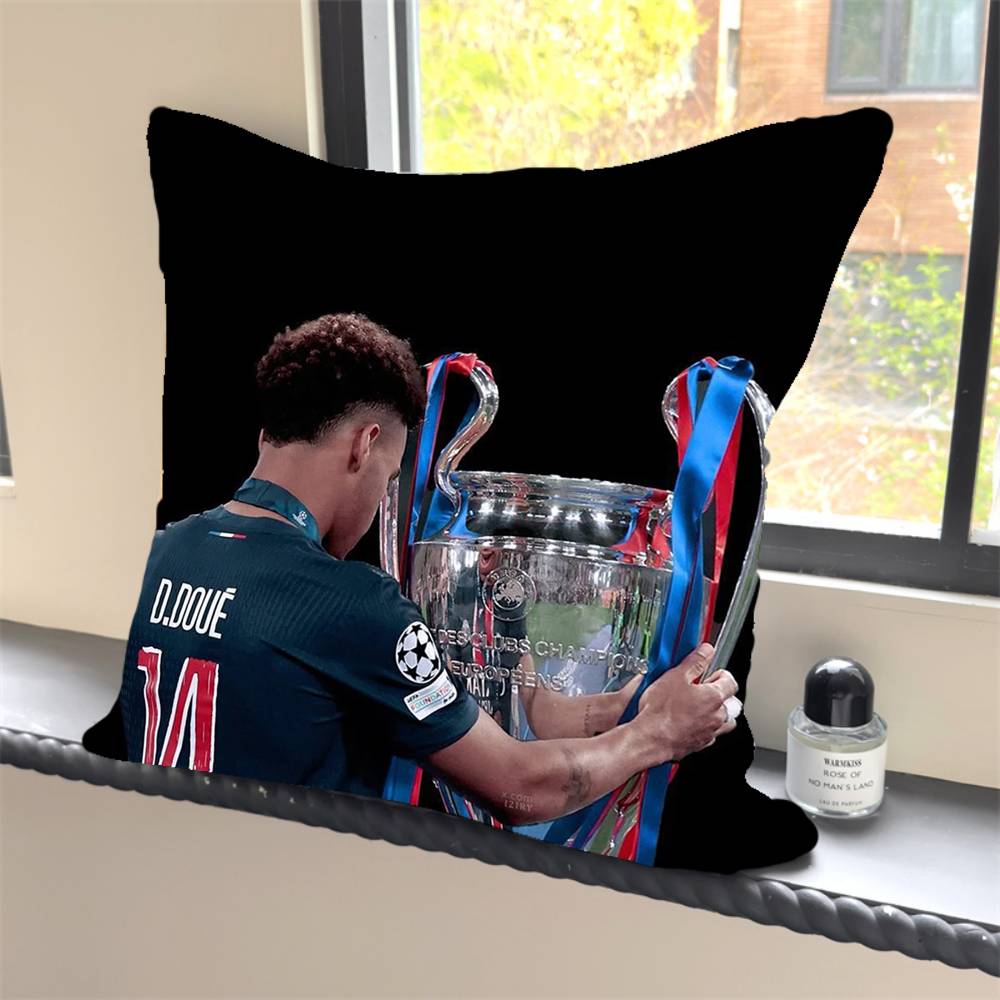 

1PC P-paris S-saint G-germain Pillow Case Square Bedroom Sofa Leisure Comfort Cushion Car Home Decoration Pillowcase 40x40 12x12Inch