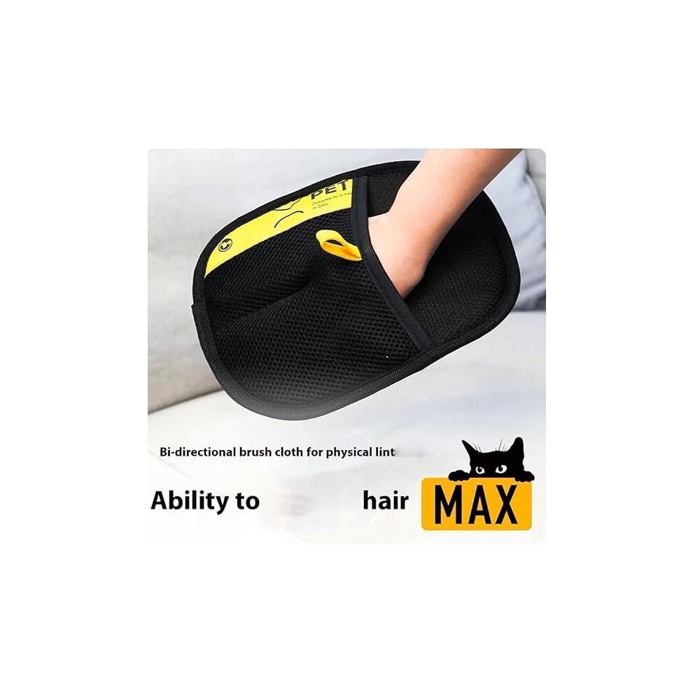 Double-Sided Pet Grooming Gloves for Cats and Dogs, 2-Pack Deshedding and Bathing Gloves with Elastic Wristband
