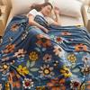 Flannel Coral Fleece Blanket for All Seasons - Air Conditioning & Winter Use