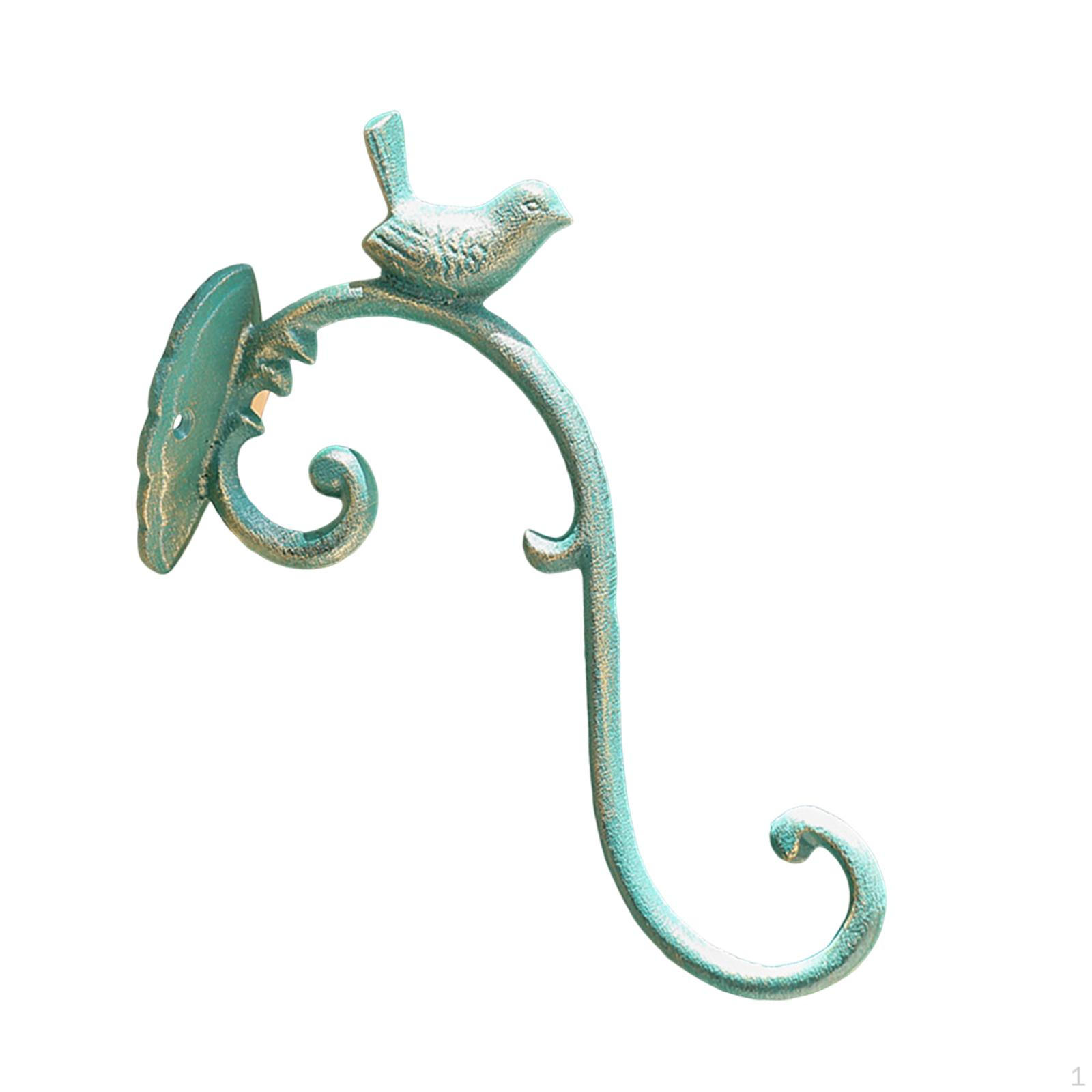 

Подвесной цветочный горшок, крюк для растений, подвеска для кормушки для птиц, декоративный настенный для забора зелёный