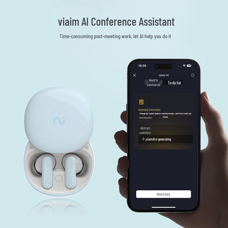 

iFLYTEK Nano Smart Noise-Cancelling Recording Bluetooth Earbuds