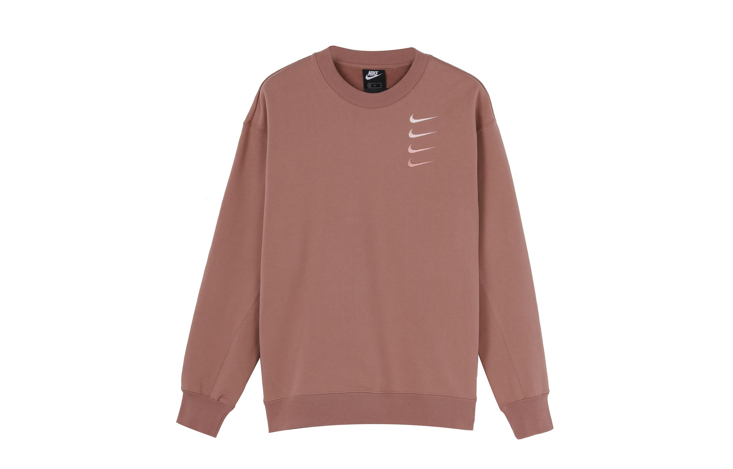 Nike Sweatshirts Men s Light Umber Crew Neck Moderate Regular DB9408-222 XXL