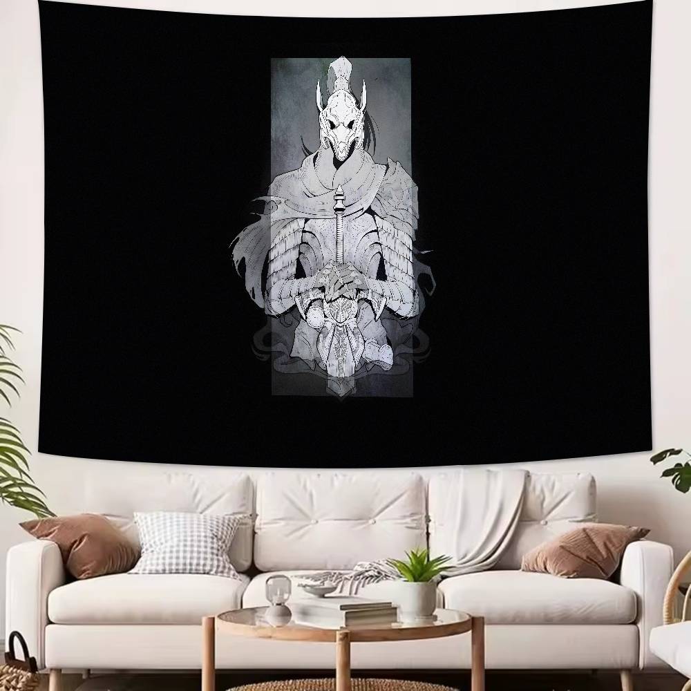 TOP Soul Like Action Game Cool Soul Dark AArtoriasS Knight the AAbysswalkerS Large Tapestry Wall Rugs Dorm Art Home Decor Wall