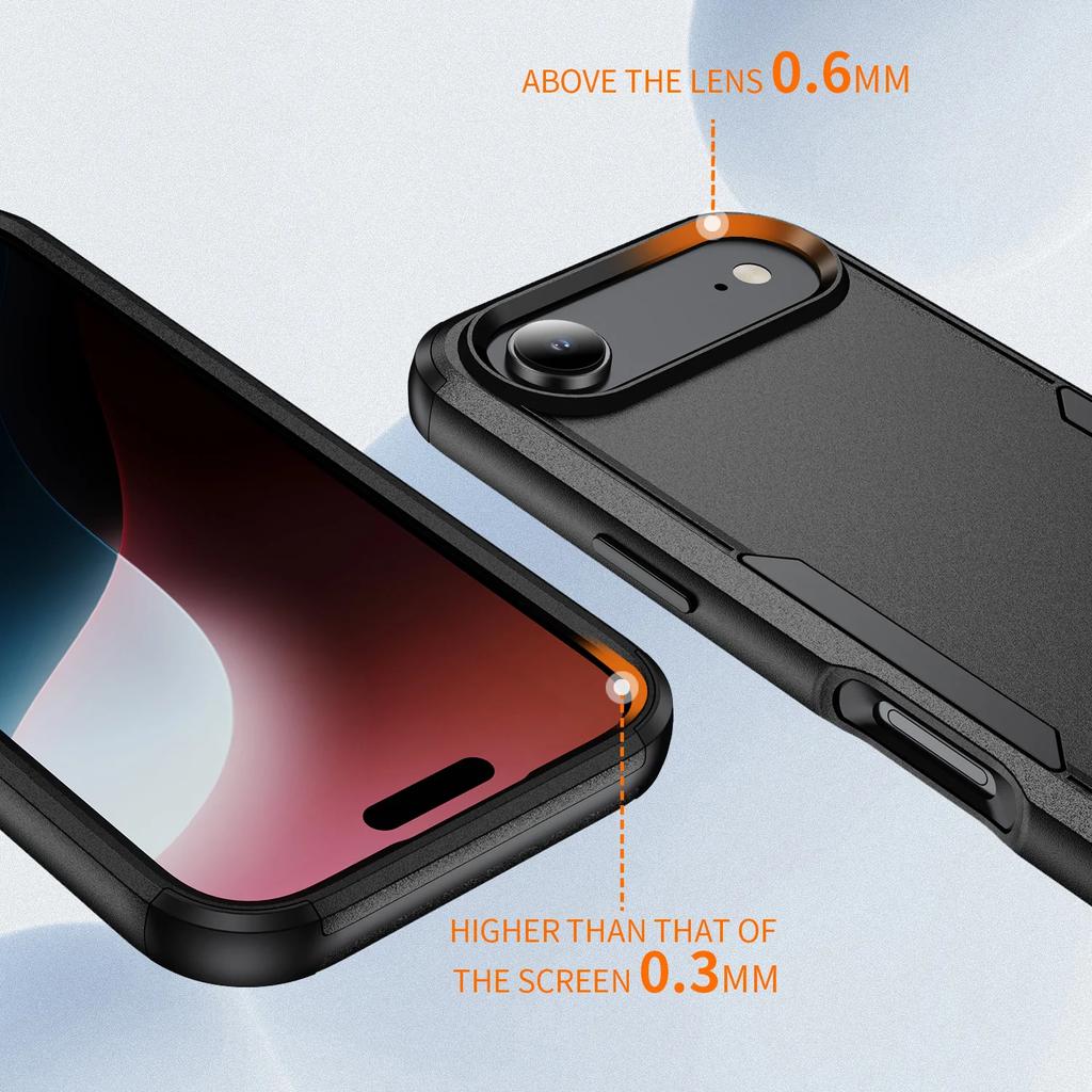 Iphone 17 Air 16 15 Pro Max 14 Plus 12 13 Pro Iphone17 Iphone16 Coque Non-Fingerprint Matte Hard Armor Case