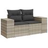 Vidaxl 4-Cz. Set da Giardino, Cuscini, Grigio Chiaro