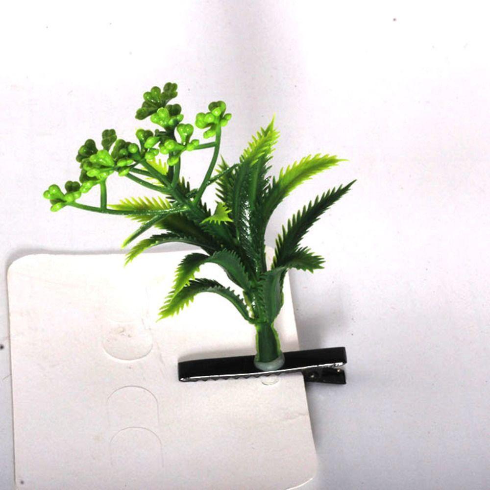 1Pair Simulation Bean Sprout Hair Clip Mushroom Cartoon Duckbill Clips Flower Plant Hairpins  Daily