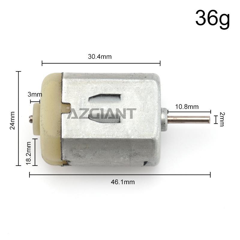 2/5/10 pcs DC 12V Car Door Lock Motor Diy Toys Electric Metal Engine Overall length 46.1mm 10.8mm shaft diameter 2mm Round axis