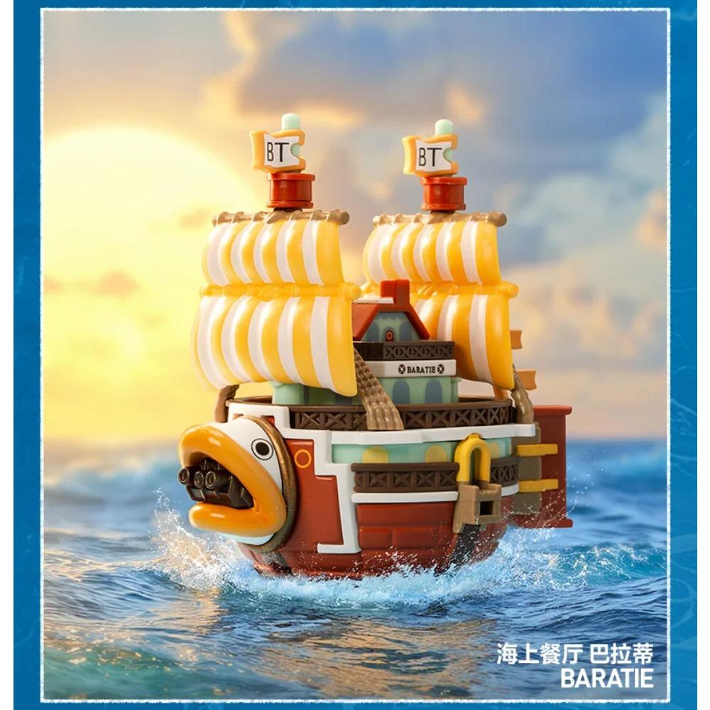 POP MART One Piece Thousand Sunny Ship Great Route Series Collectible Fashion Anime Vehicle Model For Anime Fans And Collectors