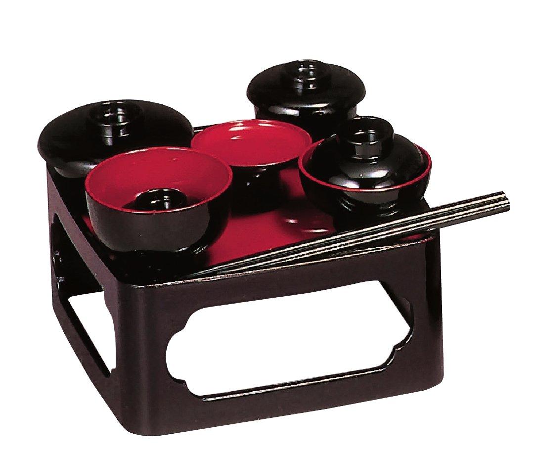 

Sunmany Authentic Mini Buddhist Meal Set, 6.0 inches, for Buddhist Altars, Yamanaka Lacquerware, Made in Japan, Perfect for Spirit Offerings,