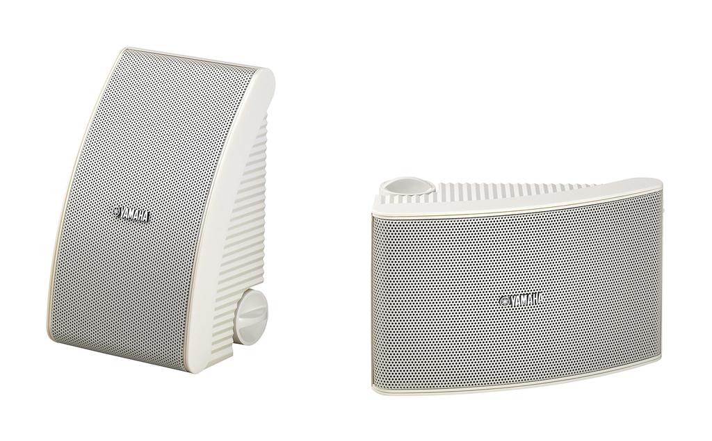 Yamaha All-Weather Speakers NS-AW392W Pair White Small Mounting Brackets