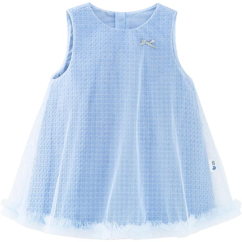 Minibala Girls' Sweet Mesh Splice Dress