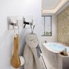 2/4Pcs Towel Hooks Rustproof Strong Load-bearing Simple Installation Heavy-Duty Wall Mounted Shower Hooks Robe Towel Hangers
