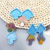 3Pieces Earring Resin Mold Silicone Mushroom Earring Mold for Jewelry Making Silicone Mold for Resin DIY Fashion Earring