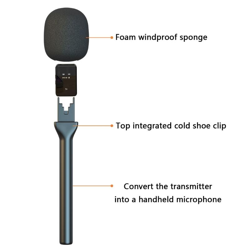 Portable Interviews Microphone Adapter Stick With Enhances AntiNoise Function For Journalists And Content Creators