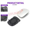 Stplrgecp Passenger Side Driver Side Left Right Door Side Heated Wing Mirror Glass Lens for Volkswagen VW Touareg R50 2007-2010