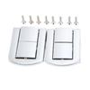 1Pc 43x32mm Zinc Alloy Antique Square Buckle Lock Wooden Wine Gift Box Lock Buckle jewelry Box Latch Clasps with Screws Hardware