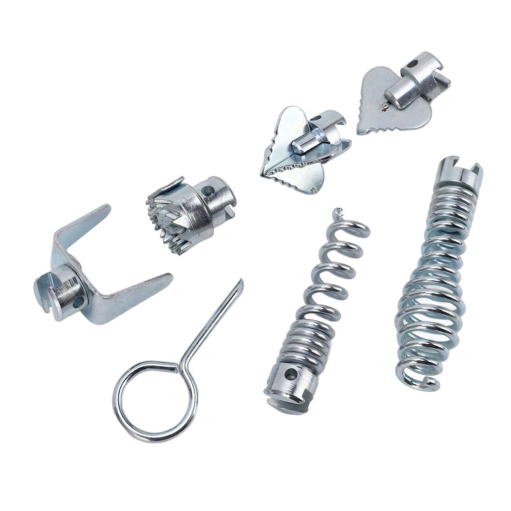 Drain Auger Cleaner Tool Manganese Steel Drain Line Pipeline Cutting Head Set for Dredging Machine