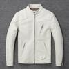 White Genuine Cow Genuine Leather Jacket For Men Cowhide Coat Slim Fit Short Men's Skin Clothing Spring Autumn