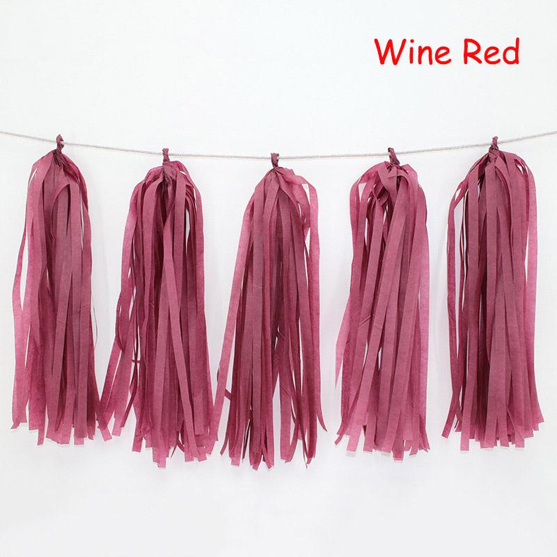 Wedding Party Decoration Color Paper Tassel Garland Bride To Be Birthday Decor Baby Shower Girl Slingers Mermaid Party Supplies