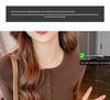 Women's Elegant Slim Fit Long-Sleeve Round Neck Top for Early Autumn