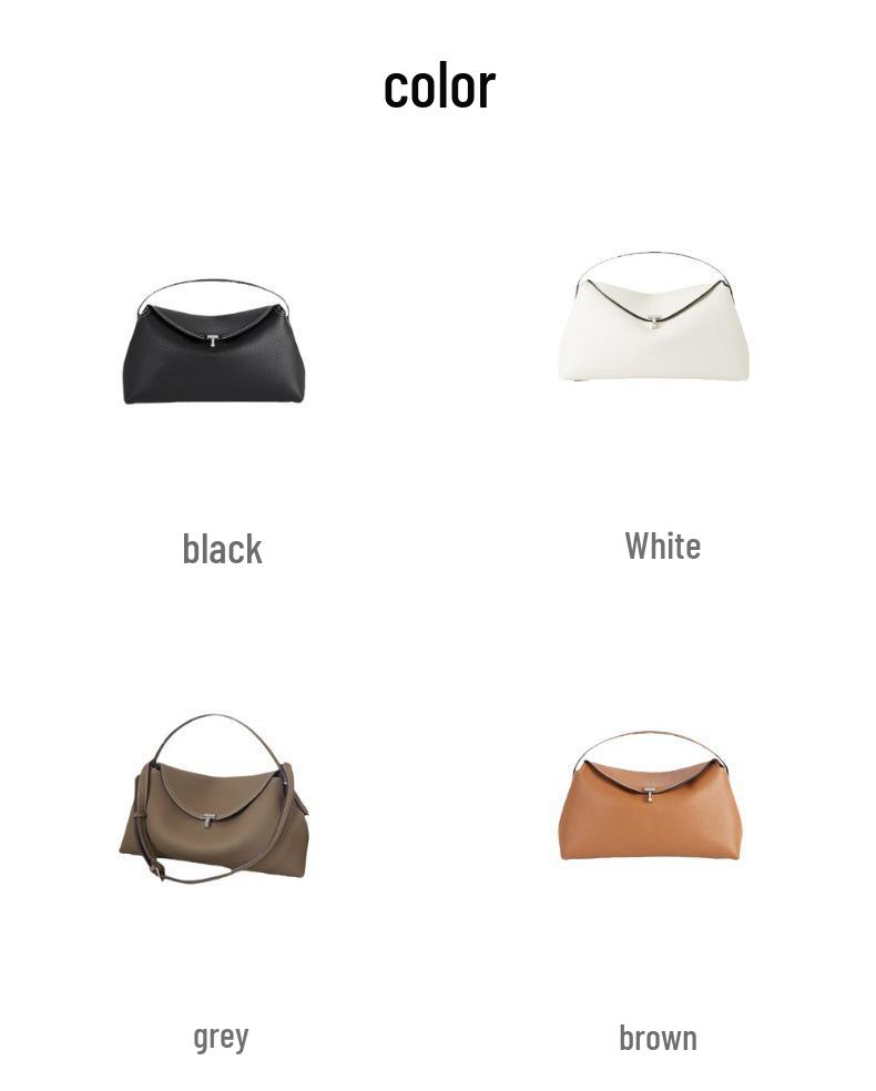 TOTEME Polštářová taška: Pravá kůže, Všestranná módní taška přes rameno, Lehký luxus, Dvouvrstvá dámská kabelka z hovězí kůže.