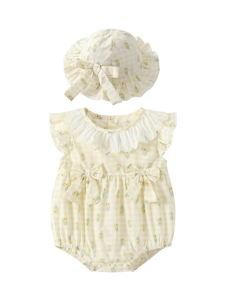 Entzückender Sommer-Babybody – Süßer, stylischer Prinzessinnen-Strampler mit Windelüberzug
