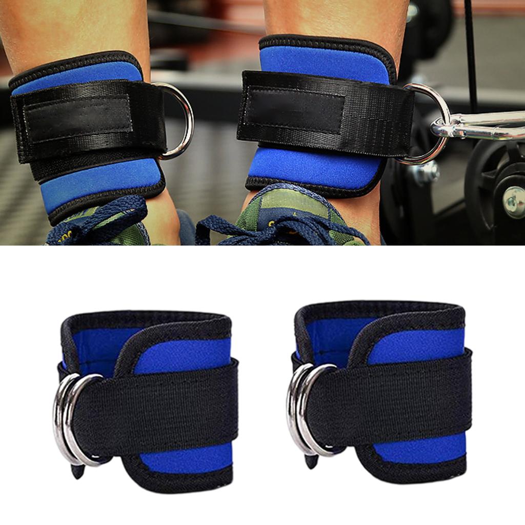 New Ankle Strap Leg Gym Cable Attachment Pulley Machine Weight Lifting D Ring New Ankle Strap Leg Gym Cable Attachment Pulley Machine Weight Lifting D Ring