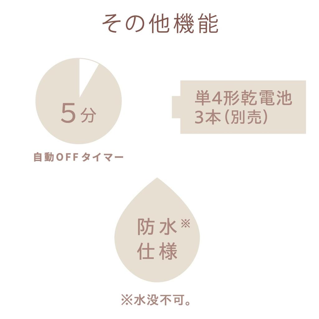 ATEX Lourdes Hand Massager, Hand Care Stick for Hands, Shoulders, Waist, and Soles of the Feet, Pale Purple (AX-HPL113pu)