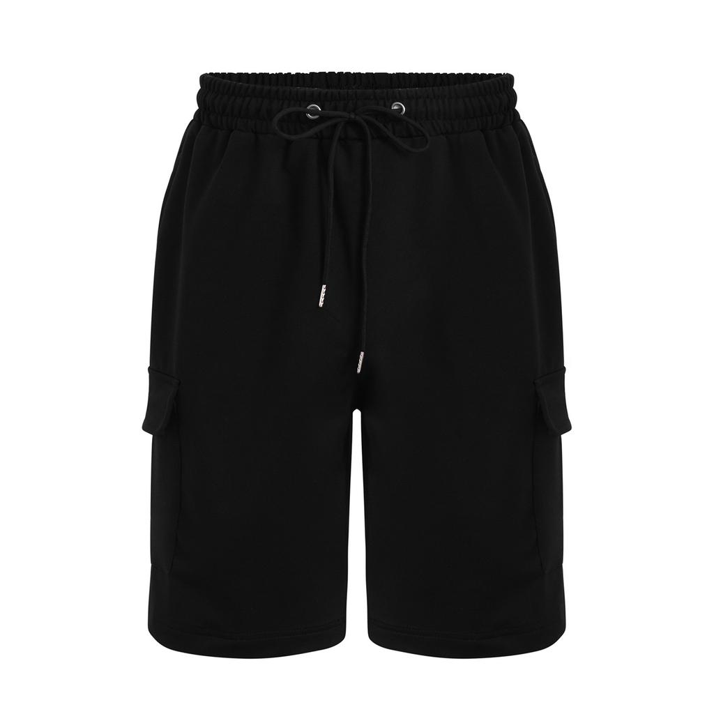 Men's Multi-pocket Cargo Shorts, Loose-fitting Casual Athletic Pants, Straight Leg, Five-point Pants