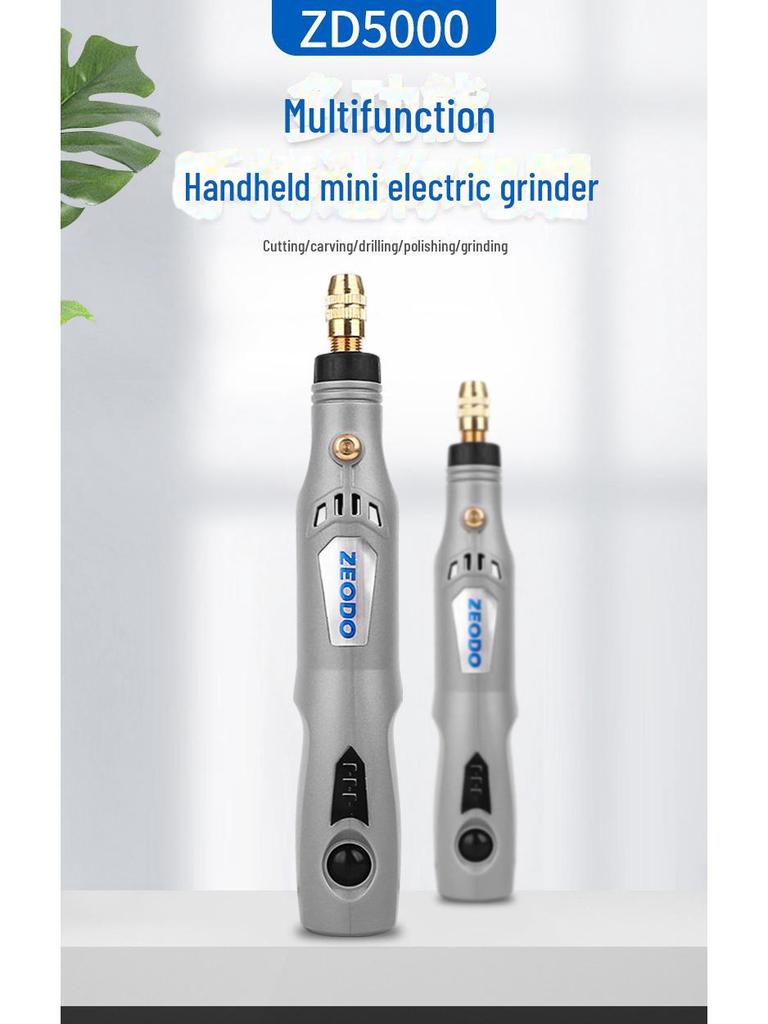 Electric Grinder ZD5000: Rechargeable, Speed Regulating, Mini, Polishing, Jade Engraving, Small Wood Engraving Machine